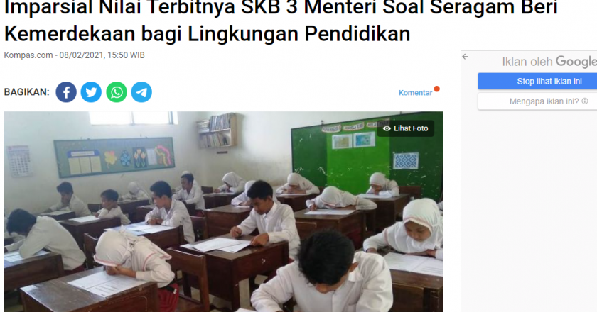 Imparsial Nilai Terbitnya SKB 3 Menteri Soal Seragam Beri Kemerdekaan bagi Lingkungan Pendidikan